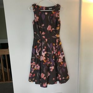 H&M Retro Gray Floral Dress